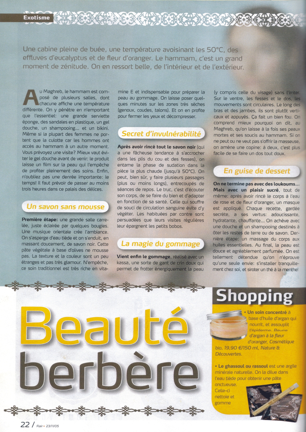Article Flair — Beauté berbère